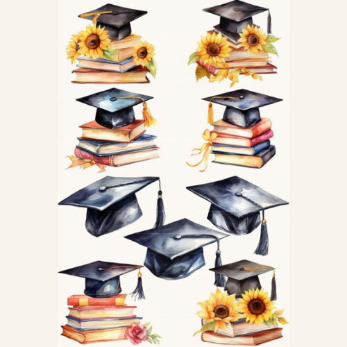 Kit Digital Png Formatura Aquarela (pague 1 Leve +4) _bd