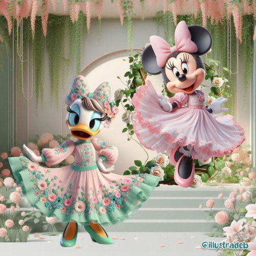 Kit Digital Png Minnie Jardim 3d 2 (pague 1 Leve 5)