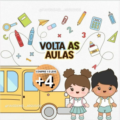 Kit Digital Png Volta às Aulas (pague 1 Leve +4)