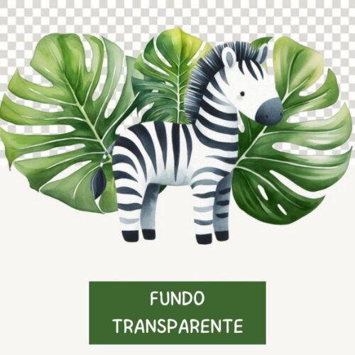 Kit Digital Safari Aquarela Premium - Boho Safari Animals Sd