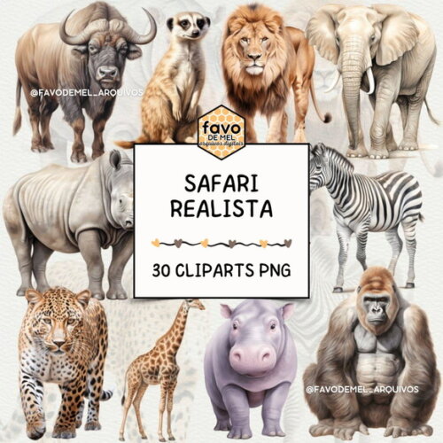 Kit Digital Safari Realista Premium (ddm)
