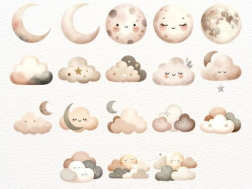 Kit Digital Sonhe Alto Neutro - Sleeping Animals Boho (nca)