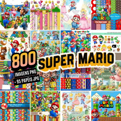 Kit Digital Super Mario - Mega Pack 16 Kits