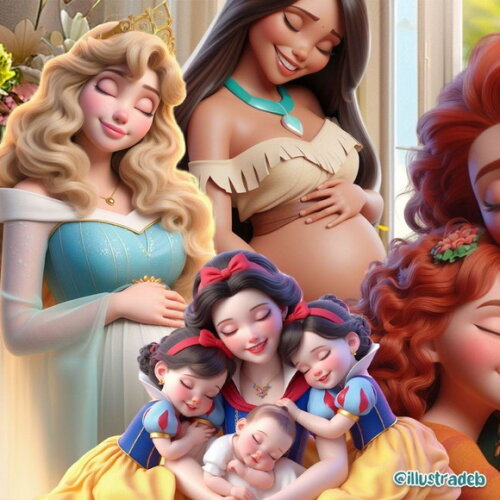 Kit Digital Super Pack Mães Princesas 3d