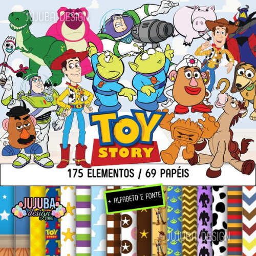Kit Digital Toy Story - Mega Pack Png Jpg