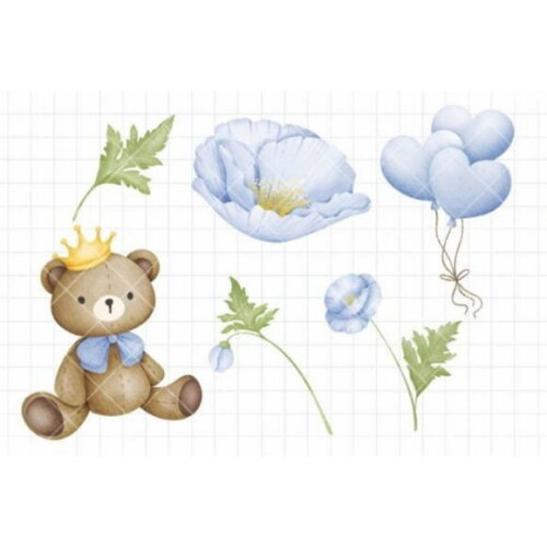 Kit Digital Ursinho Chá Revelação - Príncipe e Princesa
