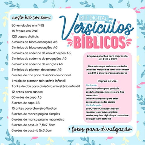 Kit Digital Versículos Bíblicos 1