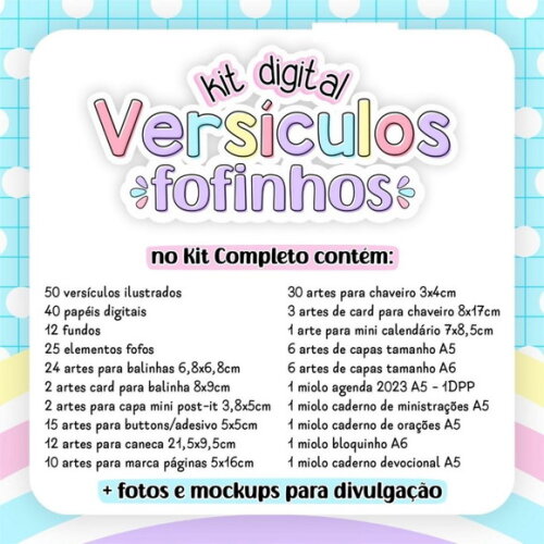 Kit Digital Versículos Fofinhos 1