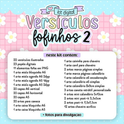 Kit Digital Versículos Fofinhos 2