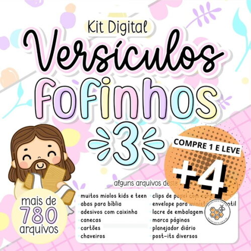 Kit Digital Versículos Fofinhos 3