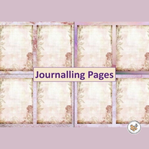 Kit Digital Vintage Journal Violeta - Kit Digital Premium