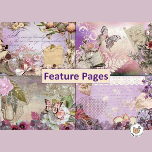 Kit Digital Vintage Journal Violeta - Kit Digital Premium