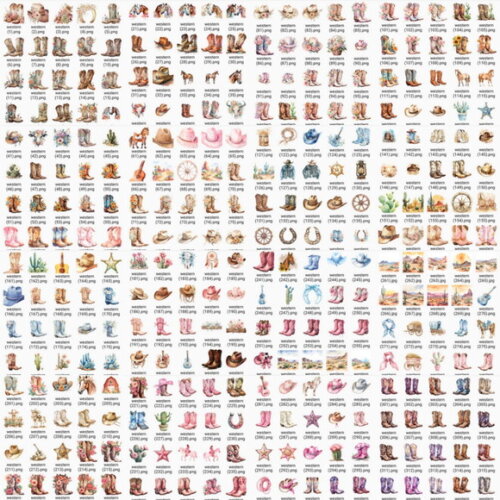 Mega Pack Digital Country Velho Oeste Elementos Png