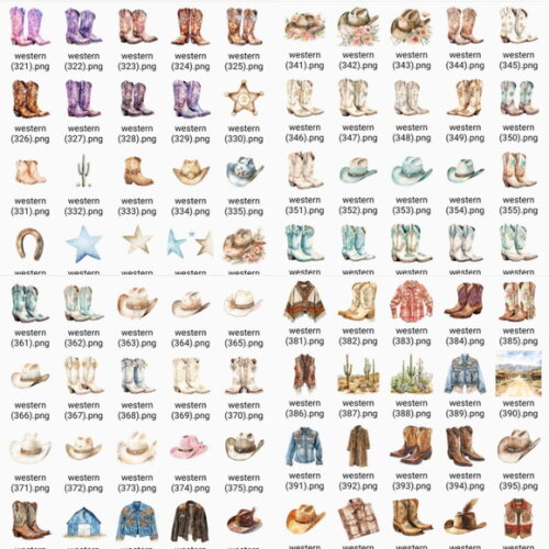 Mega Pack Digital Country Velho Oeste Elementos Png