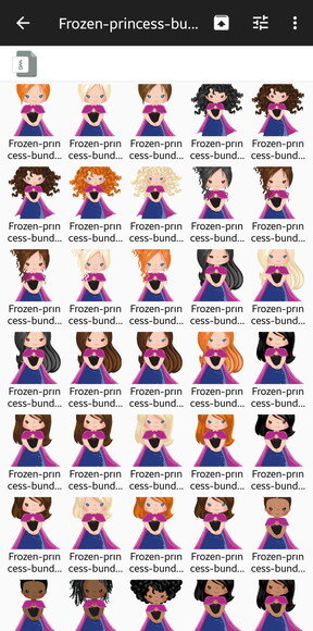 Mega Pack Digital Princesa Frozen Mascotes Png Premium