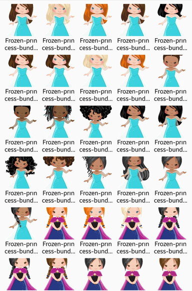 Mega Pack Digital Princesa Frozen Mascotes Png Premium