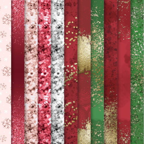 Pack Digital Papéis Natal - 145 Papéis Digitais Jpg
