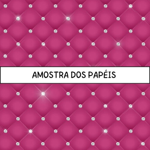 Papel Digital Almofada Pink - Diamond Tufted