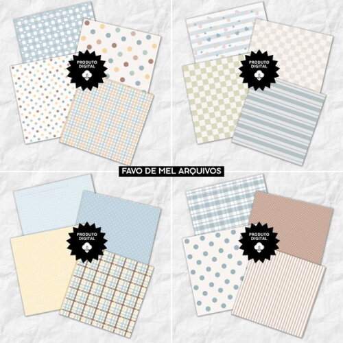 Papel Digital Baby Boy Cores Pastel Bebê Menino Jpg
