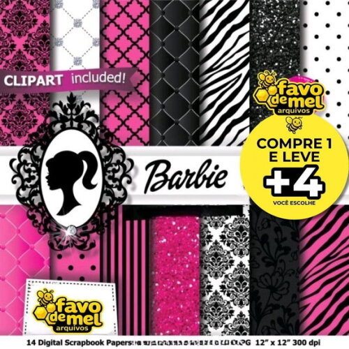 Papel Digital Barbie