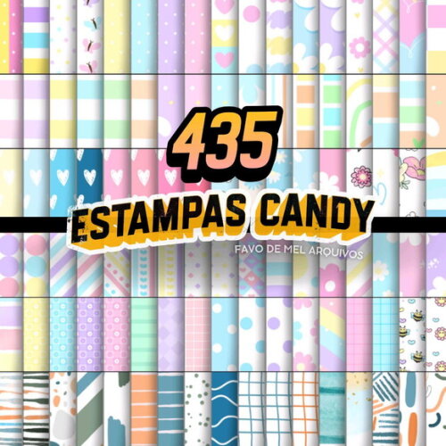 Papel Digital Candy Color - Cores Pastel