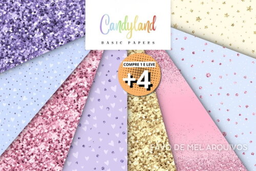 Papel Digital Candyland Jpg (pague 1 Leve 5)