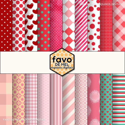 Papel Digital Cerejas - Estampas Fundos e Composês Jpg