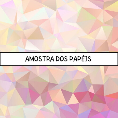 Papel Digital Cristal Holográfico - Crystal Low Poly