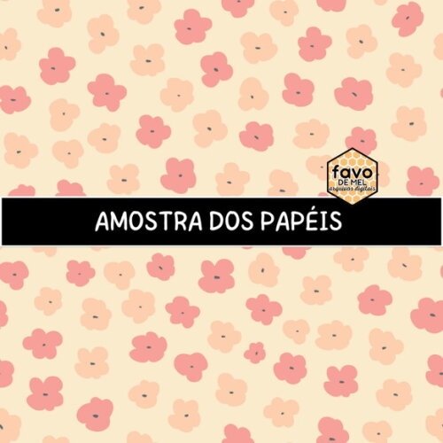 Papel Digital Estampa de Florzinhas - Floral Pattern