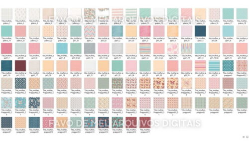 Papel Digital Floral Feminino Jpg - Dia da Mulher 2023