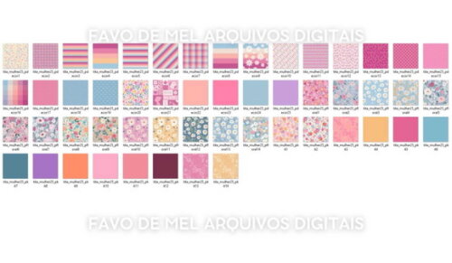 Papel Digital Floral Feminino Jpg - Dia da Mulher 2025