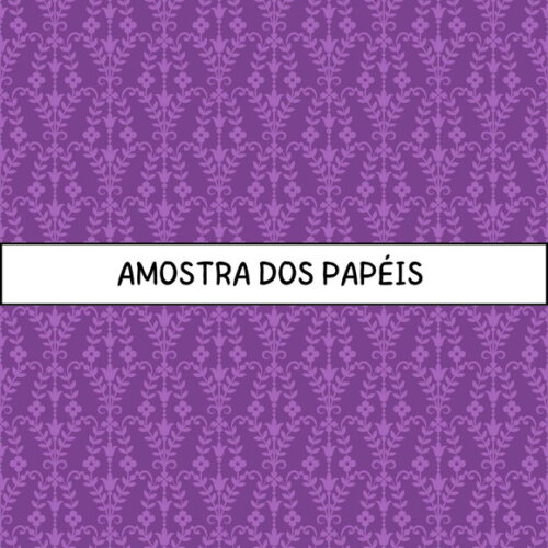 Papel Digital Floral Lilás e Roxo - Lovely Lilac