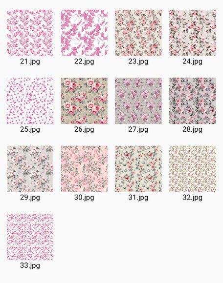 Papel Digital Floral Rosa Shabby Chic - Pink Flowers