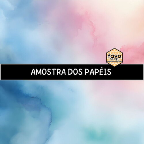 Papel Digital Fundo Aquarela - Dreamy Background