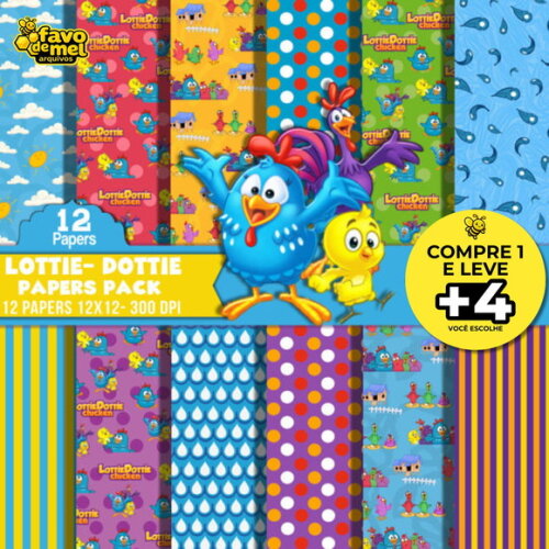 Papel Digital Galinha Pintadinha