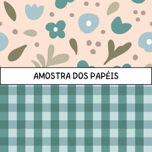 Papel Digital Green Cottage Garden