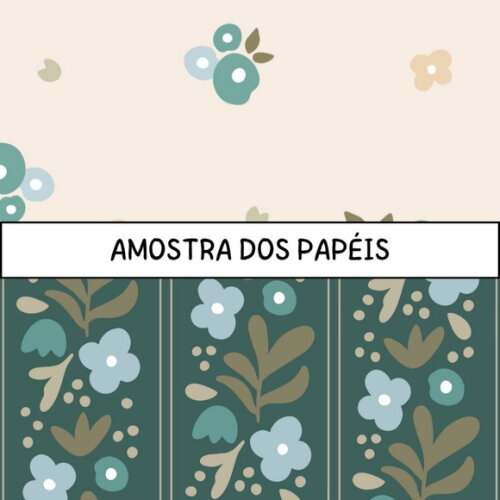 Papel Digital Green Cottage Garden