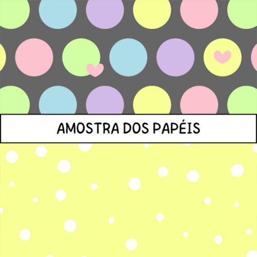 Papel Digital Happy - Neon Pastel Candy Color