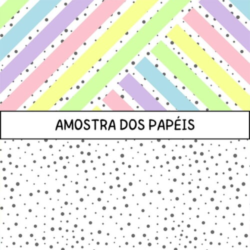 Papel Digital Happy - Neon Pastel Candy Color