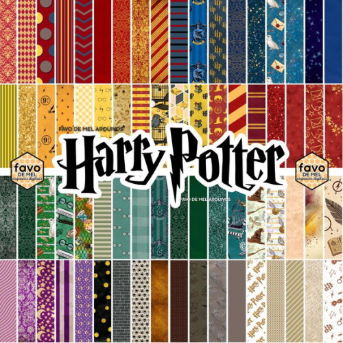Papel Digital Harry Potter - Mega Pacote 480 Papéis e Fundos
