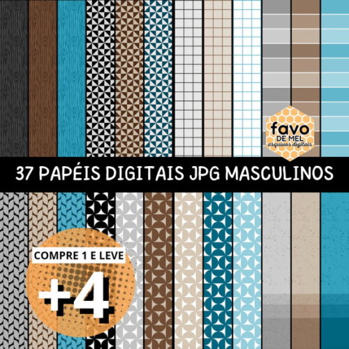 Papel Digital Masculino - Executivo e Dia dos Pais e Pastor