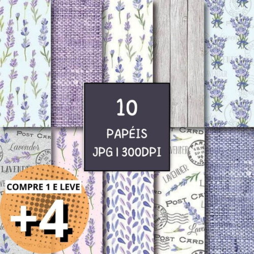 Papel Digital Shabby Chic 05 - Lavanda