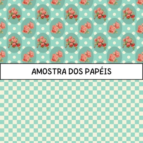 Papel Digital Shabby Chic Menta