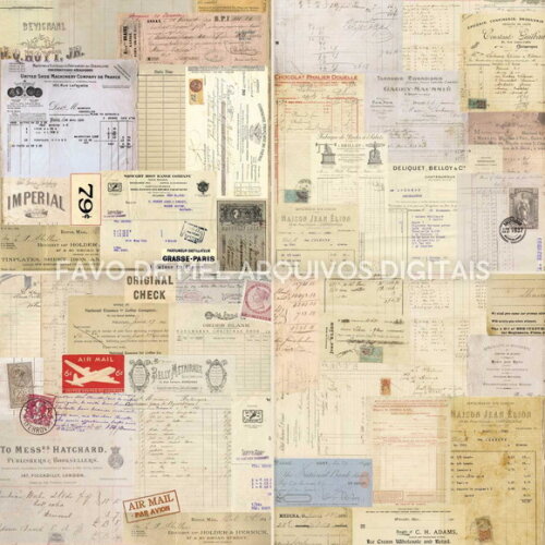 Papel Digital Vintage #123 Colagem Antiga Scrapbook Jpg