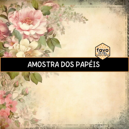 Papel Digital Vintage 103 Rosas - Smooth Roses