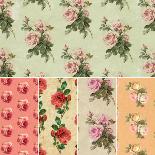 Papel Digital Vintage 34 - Rosas Vintage - Vanity Roses