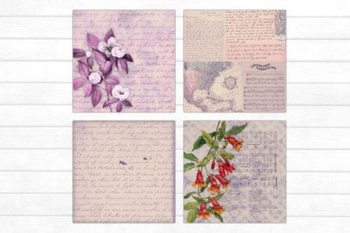 Papel Digital Vintage 46 - Lavender Vintage Mix