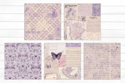 Papel Digital Vintage 46 - Lavender Vintage Mix