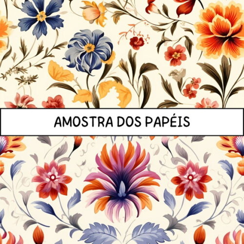 Papel Digital Vintage 49 - Floral - Florentine Papers