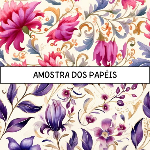 Papel Digital Vintage 49 - Floral - Florentine Papers